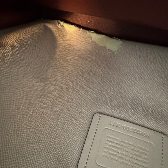 Coach Red Leather Tote Bag - Picture 4 of 7